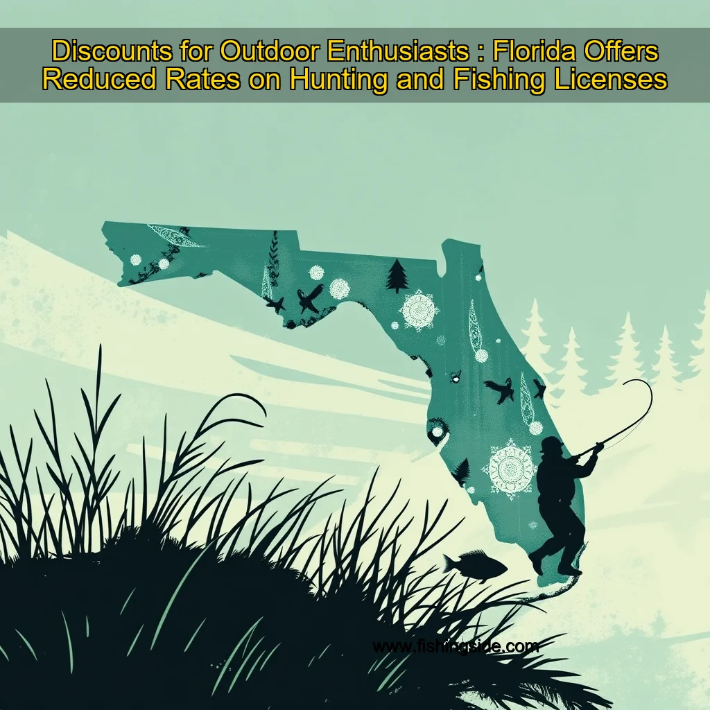 You are currently viewing Discounts for Outdoor Enthusiasts : Florida Offers Reduced Rates on Hunting and Fishing Licenses