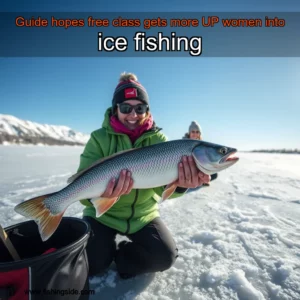 Read more about the article Guide hopes free class gets more UP women into ice fishing