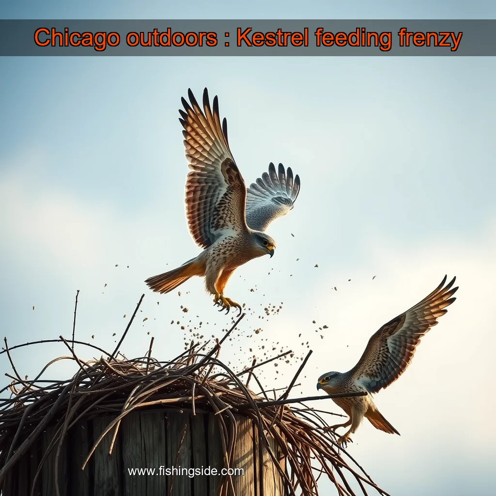 You are currently viewing Chicago outdoors : Kestrel feeding frenzy
