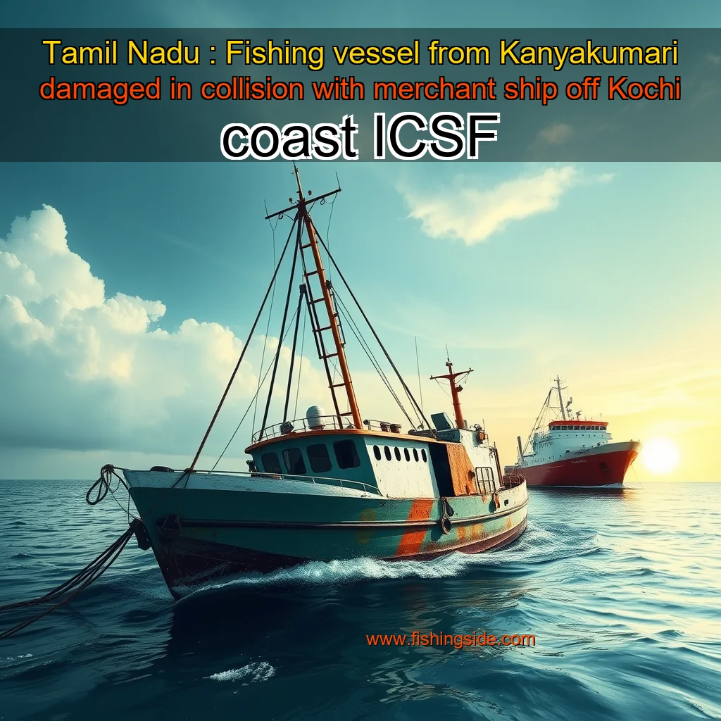 You are currently viewing Tamil Nadu : Fishing vessel from Kanyakumari damaged in collision with merchant ship off Kochi coast  ICSF