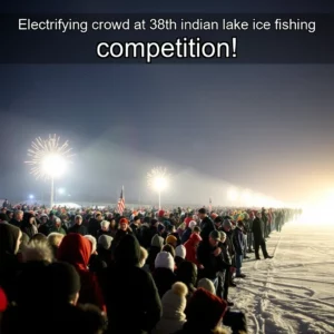 Read more about the article Electrifying crowd at 38th indian lake ice fishing competition!