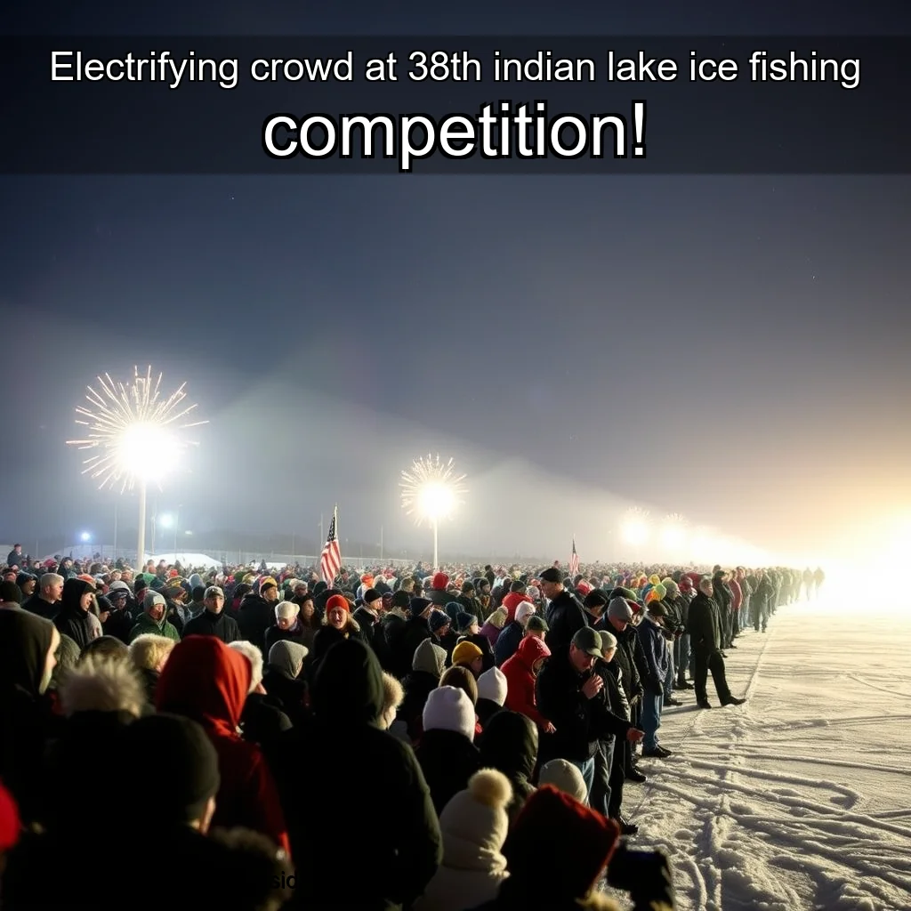 You are currently viewing Electrifying crowd at 38th indian lake ice fishing competition!