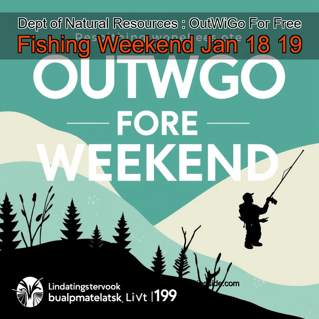 You are currently viewing Dept  of Natural Resources : OutWiGo For Free Fishing Weekend Jan  18  19