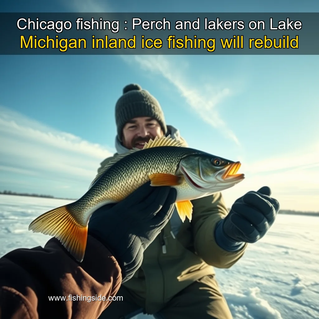 You are currently viewing Chicago fishing : Perch and lakers on Lake Michigan  inland ice fishing will rebuild