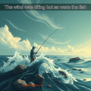 Read more about the article The wind was biting  but so were the fish