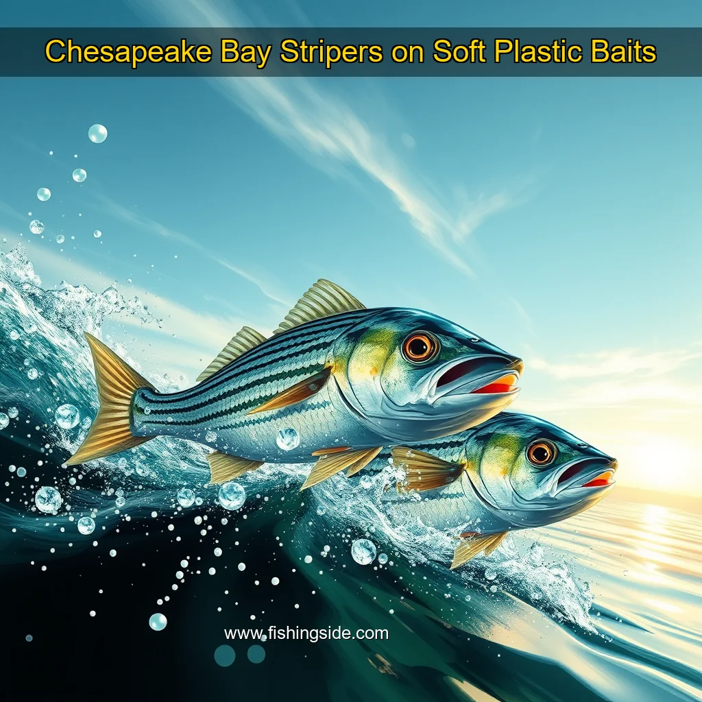 You are currently viewing Chesapeake Bay Stripers on Soft  Plastic Baits