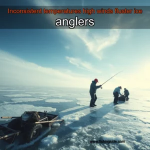 Read more about the article Inconsistent temperatures  high winds fluster ice anglers