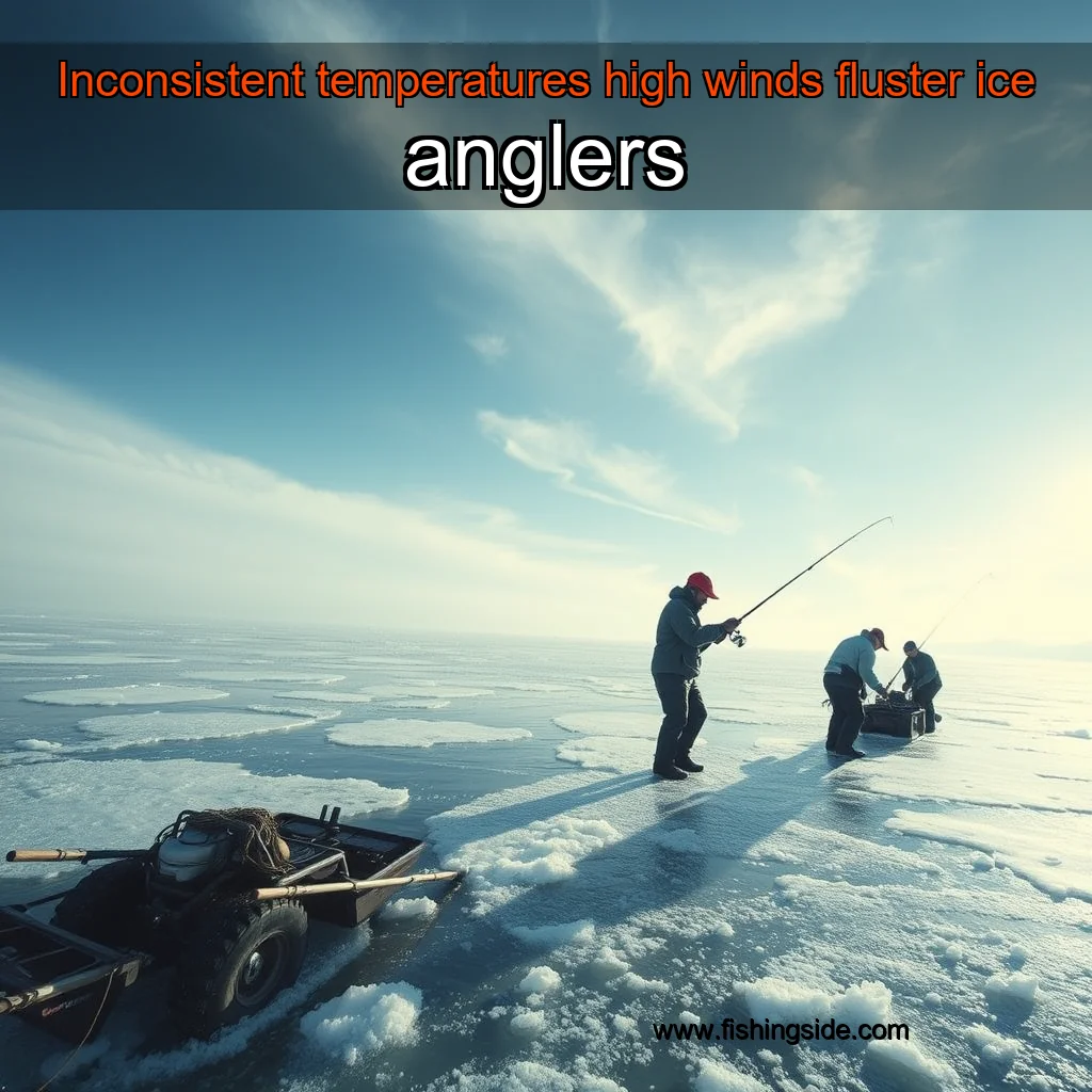 You are currently viewing Inconsistent temperatures  high winds fluster ice anglers