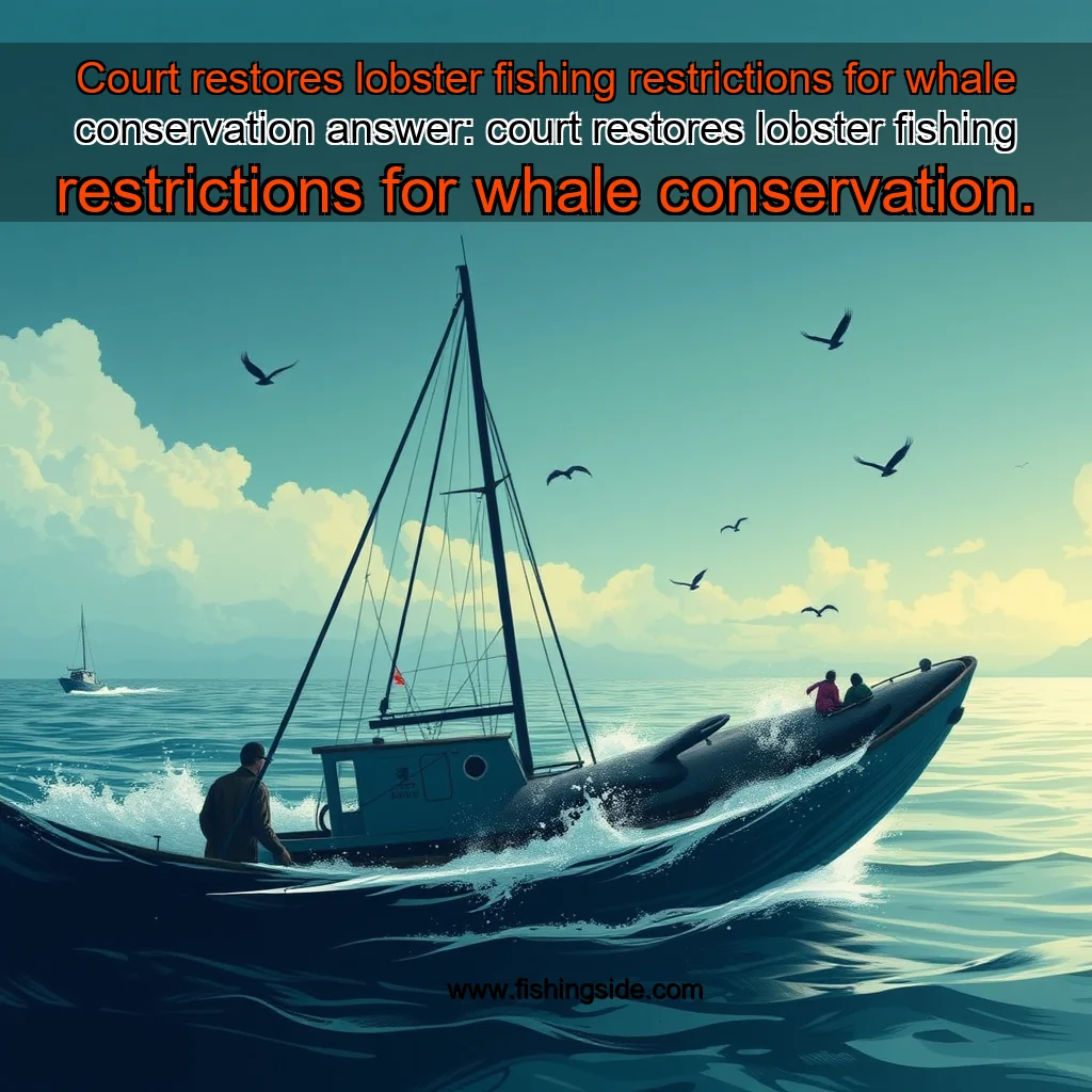 You are currently viewing Court restores lobster fishing restrictions for whale conservation


 answer: court restores lobster fishing restrictions for whale conservation.