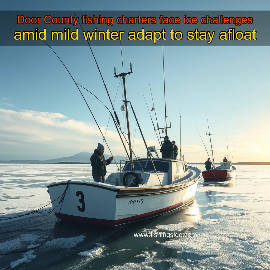You are currently viewing Door County fishing charters face ice challenges amid mild winter  adapt to stay afloat